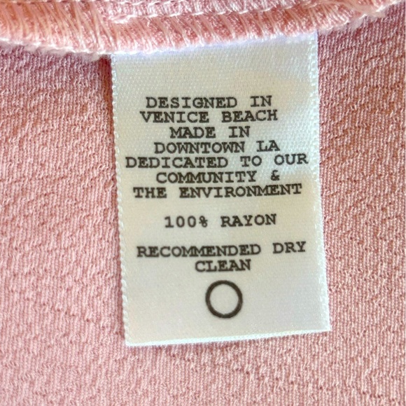 Flynn Skye balletcore mini tie-front cutout dress in cotton pink NWT size medium - Picture 8 of 8